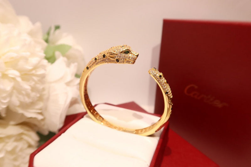 Close-up detail view of Cartier unisex jewelry piece