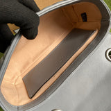 Close-up detail of chic polished women's handbag – women's everyday handbag