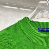 Close-up detail shot of Louis Vuitton luxury clothing with relaxed-fit cut