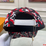 Close-up detail view of Louis Vuitton unisex cap