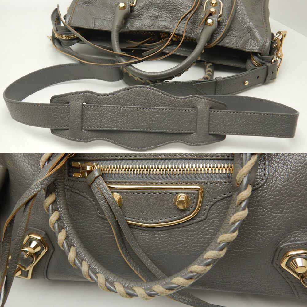 Balenciaga designer handbag leather closeup detail
