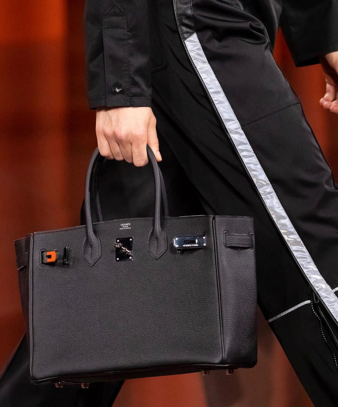 Close-up detail of fluid bag design