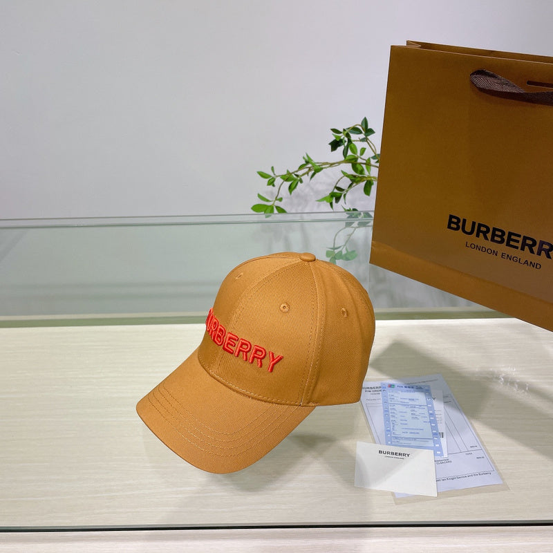 Side view of Burberry unisex cap