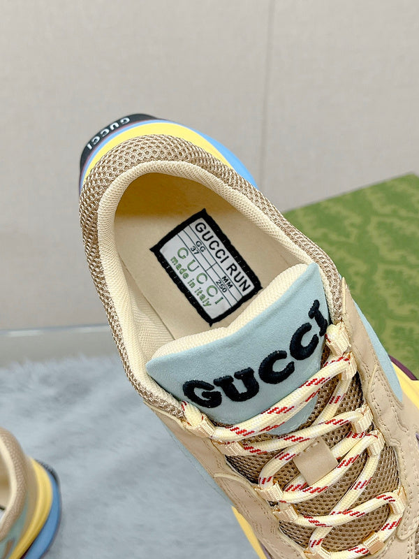 Gucci stone beige luxury sneakers view 9 classic court silhouette