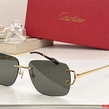 Angled view of Cartier unisex sunglasses