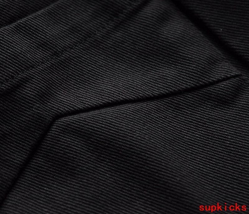 Side profile of Rhude luxury clothing with everyday silhouette