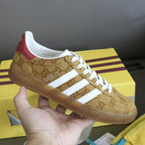 Gucci stone beige luxury sneakers view 6 padded collar comfort