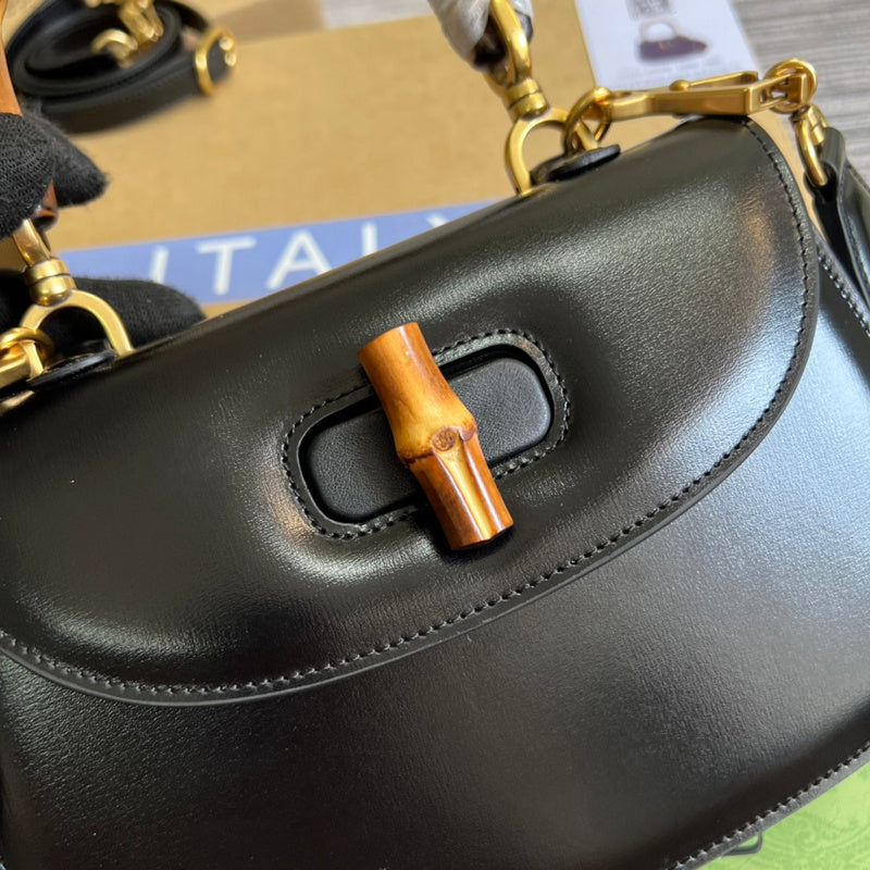 Poised bag shown from front angle