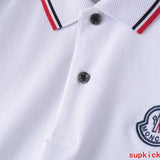 Back view of Moncler luxury clothing with monogram-inspired silhouette