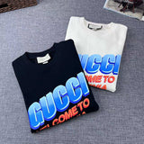 Back view of Gucci luxury clothing with signature branding