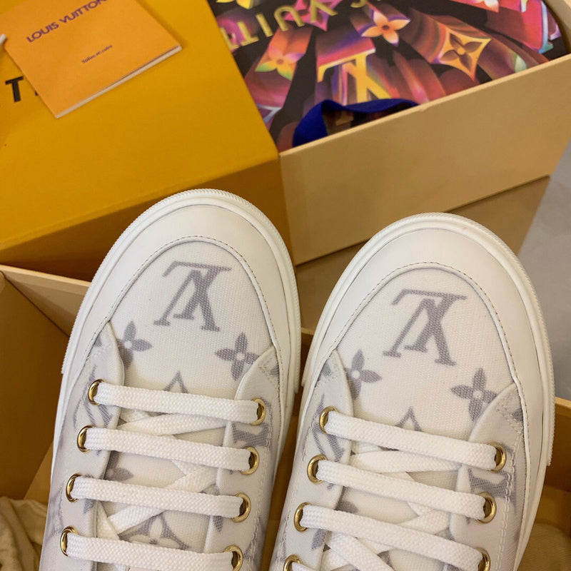 Louis Vuitton luxury shoes detail shot