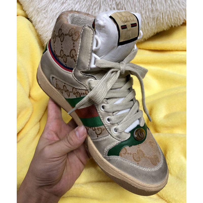 Gucci bold contrast luxury sneakers view 5 minimalist modern build