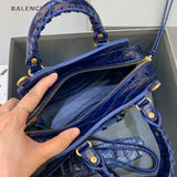 Bold Premium PU Leather Handbag - Modern Structured Build | Women's Luxury Handbag #328 - styled full view (image 7) of designer-inspired handbag