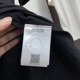 Front view of Moncler luxury clothing with relaxed-fit cut