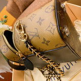 Side profile of elevated everyday-luxe women's handbag – women's statement bag