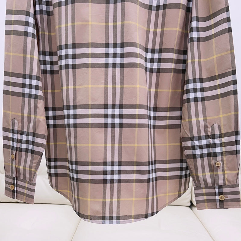 Close-up of Burberry designer clothing craftsmanship