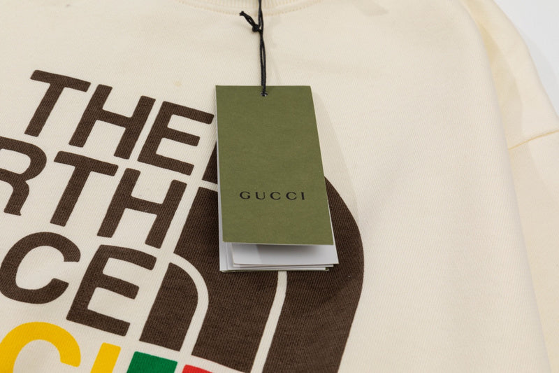 Full styled look of Gucci luxury clothing with relaxed-fit cut
