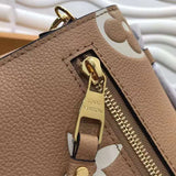 Top view of structured polished women's handbag – women's luxury accessory