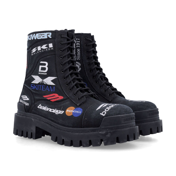 Balenciaga Shoes BALENCIAGA Combat Strike Canvas L20 Boots Luxury Lifestyle Designer Footwear