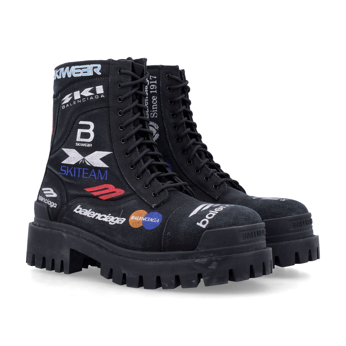 Balenciaga Shoes- BALENCIAGA Combat Strike Canvas L20 Boots Premium Designer Casual Shoes