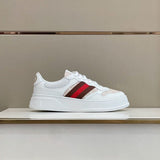 Gucci classic monochrome luxury sneakers view 9 heritage-inspired look