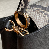  structured shopper bag detail view showing craftsmanship 8