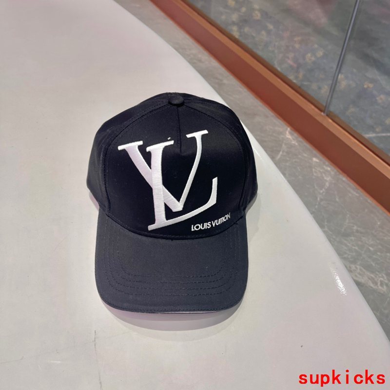 Close-up detail view of Louis Vuitton unisex cap