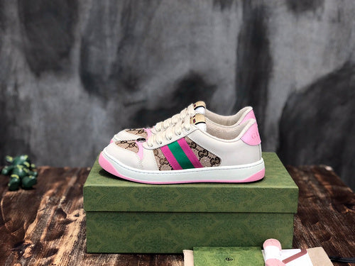 Gucci Luxury sneakers in clean off-white chunky sole construction front view