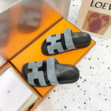 Hermès Tan Gladiator Sandals - Toe Detail View