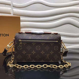 Interior view of structured classic women's handbag – women's statement bag