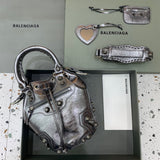 Chic Vegan Leather Handbag - Versatile Everyday Design | Women's Fashion Handbag #311 - side angle view (image 2) of designer-inspired handbag