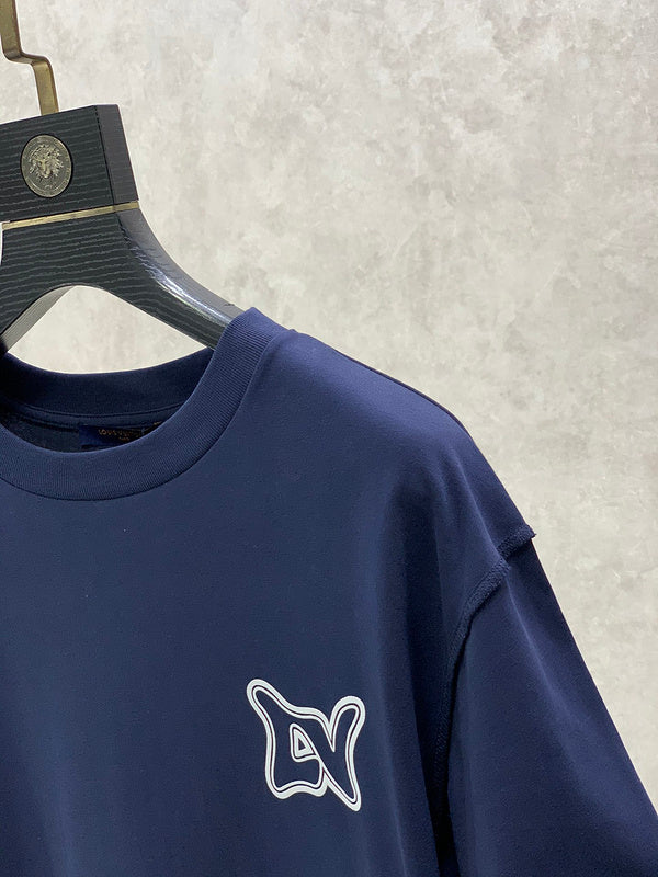 Flat lay presentation of Louis Vuitton cotton t-shirt with everyday silhouette
