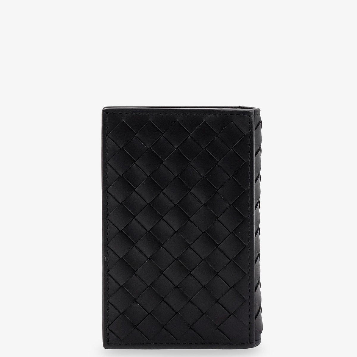 Bottega Veneta Wallets? Bottega Veneta Men Leather Card Holder With Intrecciato Motif Elegant Everyday Leather Wallet