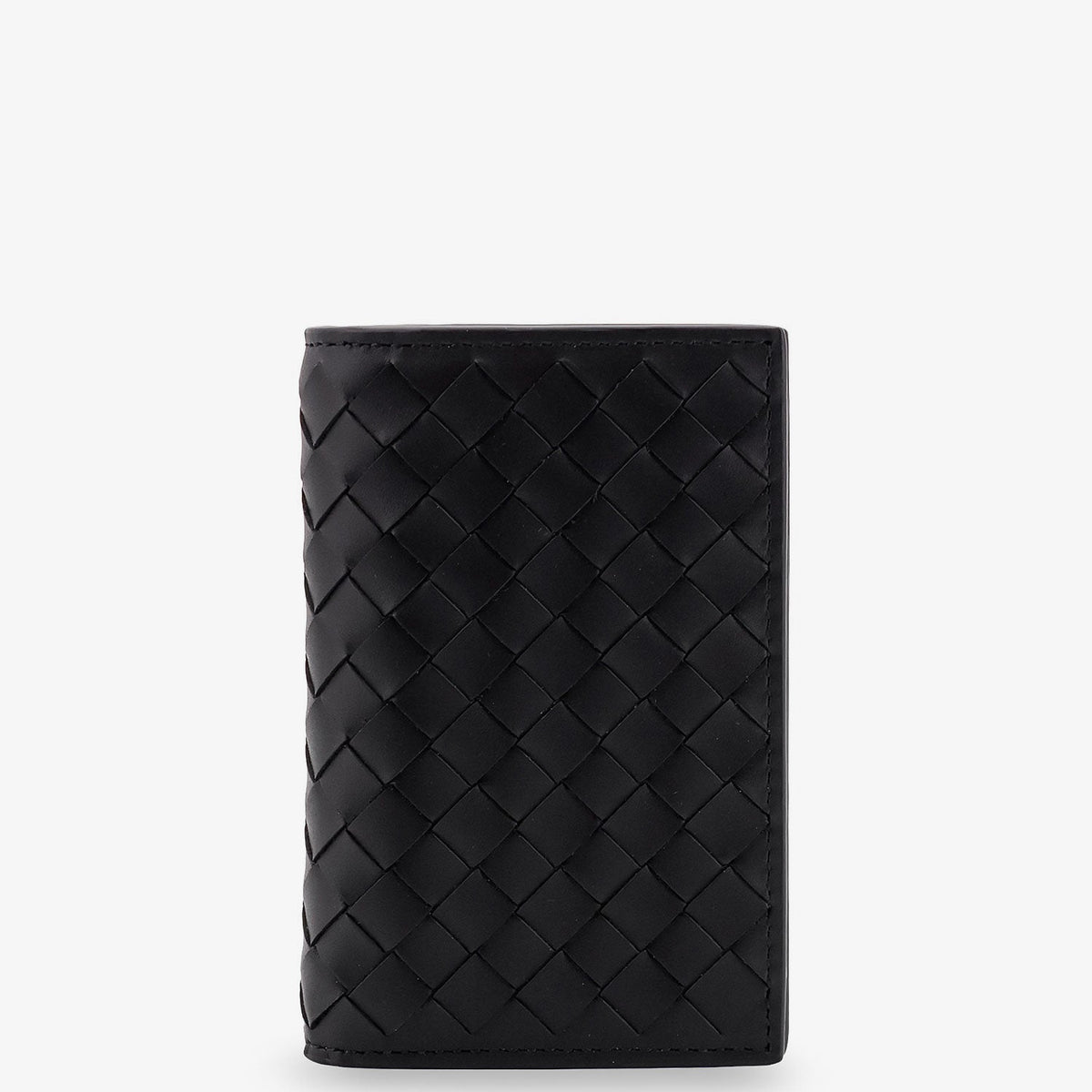 Bottega Veneta Wallets? Bottega Veneta Men Leather Card Holder With Intrecciato Motif Elegant Everyday Leather Wallet