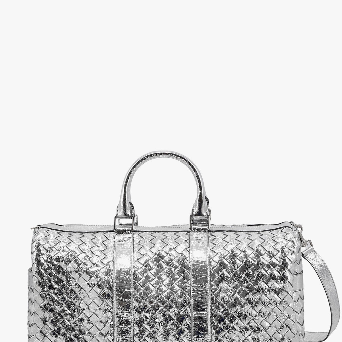 Bottega Veneta premium travel and lugguage detail and craftsmanship close-up