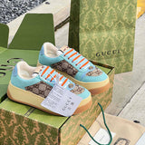 Gucci sneakers detailed view showing premium designer craftsmanship