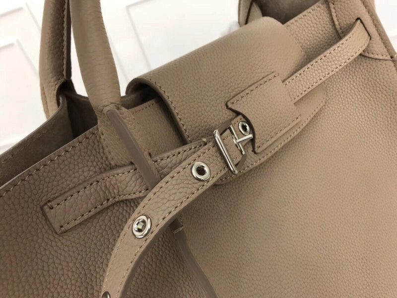 Top view of modern premium women's handbag – women's statement bag