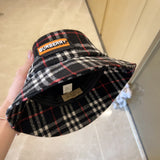 Side view of Burberry unisex cap