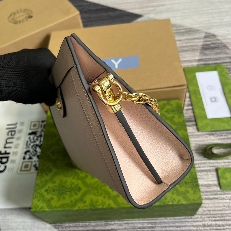 Top view of chic signature women's handbag – women's luxury handbag