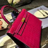 Close-up detail of tailored bag design