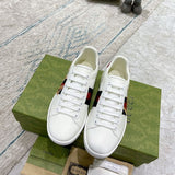 Gucci fresh white-and-black luxury sneakers view 8 breathable knit upper