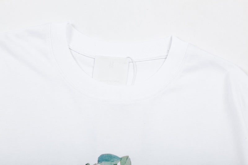 Side profile of Givenchy luxury clothing with signature branding