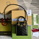 Side profile of refined signature women's handbag – women's premium purse