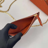 Front view of classic sleek women's handbag – women's premium purse