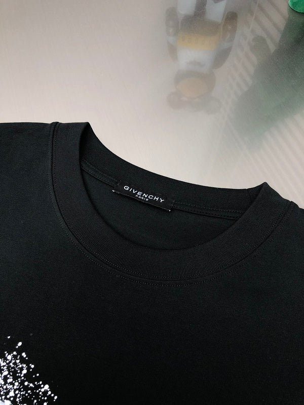 Close-up detail shot of Givenchy luxury clothing with contemporary cut