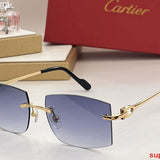 Angled view of Cartier unisex sunglasses