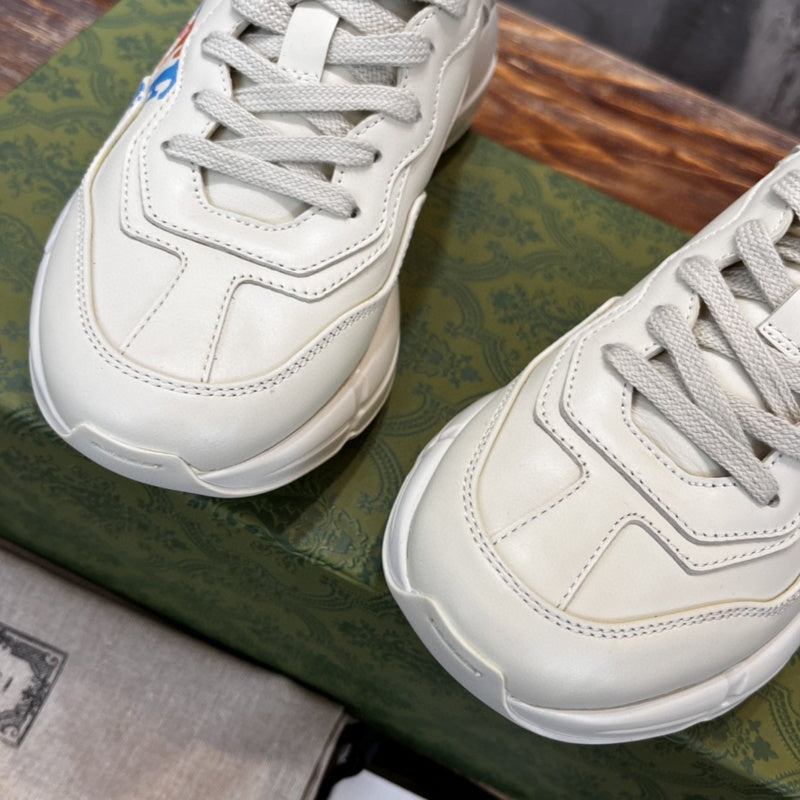 Gucci tonal black luxury sneakers view 5 bold athletic profile