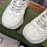 Gucci tonal black luxury sneakers view 5 bold athletic profile