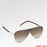 Side view of Louis Vuitton unisex sunglasses
