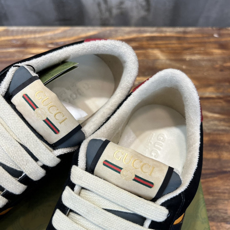Gucci muted earth tones luxury sneakers view 4 retro runner design